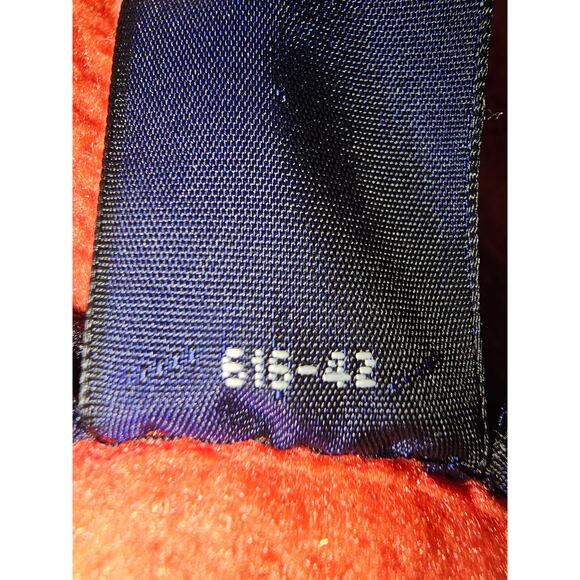 Eddie Bauer EBTEK Fleece Pullover Men's L RedOrange 1/4Zip Vtg 90s Y2K  #61642 - Picture 5 of 5